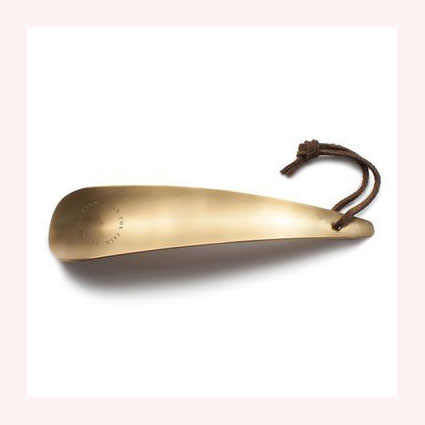 Deluxe Solid Brass Shoe Horn Ergonomic, Durable, and Elegant Accessory for Shoe Lovers and Gentlemen Alike
