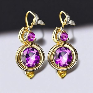 เครื่องประดับที่ดี925เงินสเตอร์ลิงต่างหูผู้หญิงต่างหูเพทายหรูหราสำหรับสุภาพสตรีของขวัญแต่งงานวันเกิด - Product Image 2