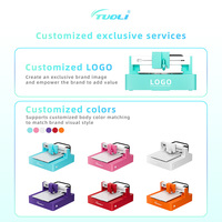 Machine de découpe de films hydrogel TPU pour téléphones portables, machine de découpe de films de protection d'écran et de stickers arrière, à faible coût