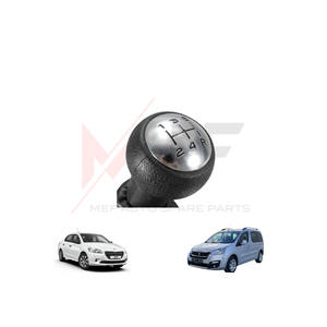 Pommeau de levier de vitesse en nickel noir pour 301 206 207 307 C4 Berlingo Partner Tepee Accessoire de voiture - Product Image 3