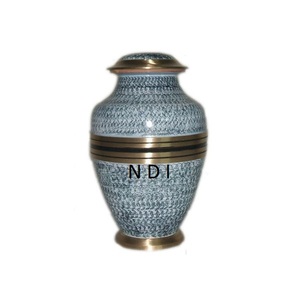 Blue Antique Funeral Supplies Adult Ashes Brass Cremation Urns Human Adult Ashes Cremation Urns - Product Image 2