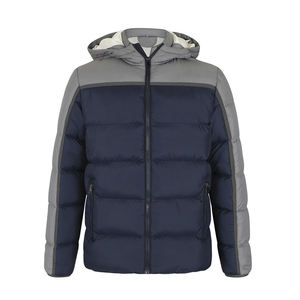<b>Men</b> Windproof zip up puffy <b>Coat</b> <b>Hooded</b> customized windbreaker bomber <b>Men</b> Puffer insulated puffy Jacket <b>coat</b> OEM - Product Image 4