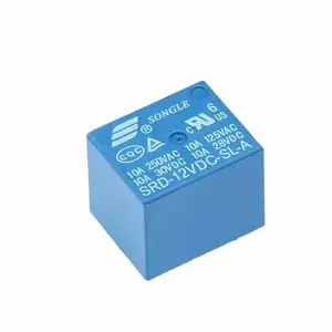 Relé de SRD-12VDC-SL-C 12vdc 5pin spdt 1 forma c 10a