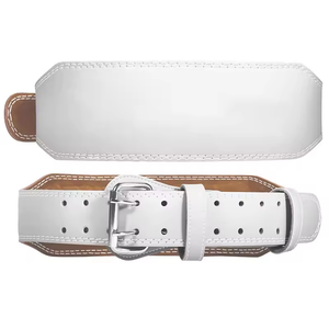 Ceintures de gymnastique personnalisables en cuir de vachette pour hommes Ceinture d'haltérophilie en cuir pour la musculation - Product Image 4