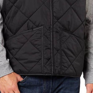 Chaqueta acolchada sin mangas con logotipo personalizado para hombre, producto de venta superior, chaqueta acolchada ligera con capucha cálida de poliéster - Product Image 6