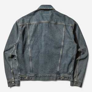 Stylish <b>men's</b> denim <b>jacket</b> with rugged design, premium stitching, and all season comfort ideal <b>for</b> streetwear or casual looks - Product Image 2