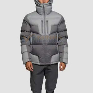 Veste d'hiver matelassée à manches longues de haute qualité pour hommes Prix raisonnable Vestes d'hiver matelassées en vente - Product Image 3