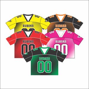 Maillot de football rétro américain Streetwear personnalisé sport en gros maillot de rugby court Boxy en maille sublimation de haute qualité - Product Image 5