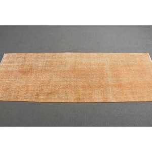 2.2x6.4 ft Turkish Rug, Vintage Runner Rug, <b>Brown</b> White Check <b>Wool</b> Rug - Product Image 2