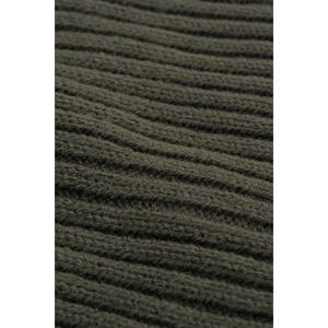 Boina acrílica verde militar unisex Detalle de logotipo básico Accesorio de uso diario liso para deportes de invierno Marca Waylett - Product Image 1