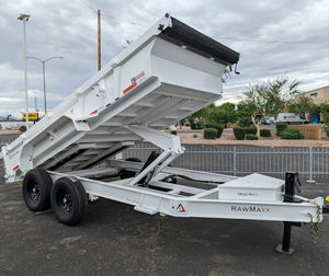 Remolques de Volteo Comerciales de Aluminio 2026 con Eje Tándem de Engranajes, Tamaño 7x14, Ideales para Transportar Grava, Tierra, Arena y Equipo - Product Image 1