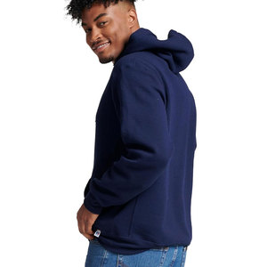 Sweat à capuche en coton polaire unisexe mélange lourd couleur unie Logo imprimé marque privée poche kangourou sweat à capuche thermique - Product Image 1