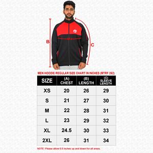 Hombres 80% Poliéster 20% Algodón Contraste Panel Capucha con cordón Hi Vis Full Zip Fleecy Work Hoodie hoodies - Product Image 6