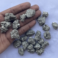 Pyrite naturelle brute en grappe 5mm-15mm, qualité AAA, certifiée IGI, vert/kaki, faite à la main en Inde, vente en gros au kilogramme