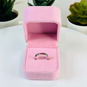 Noi venditore S925 anelli a grappolo in argento Sterling forma irregolare motivo geometrico platino placcato rodio regalo di natale scatola F05 - Product Image 5