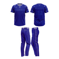 Conjunto de Uniformes de Béisbol y Sóftbol Sublimados en Poliéster Personalizables, Camisetas para Hombre con Correa Ajustable, Peso del Tejido 220g