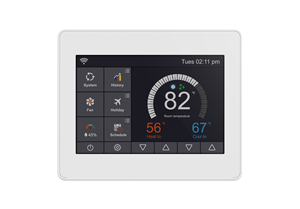 Termostato Touch a Colori Tutto-in-Uno Falcon |   WiFi + Umidità + Programmazione |   FCC/RoHS, Compatibile con Pompe di Calore/Caldaie USA/Kuwait - Product Image 2