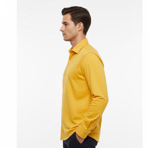 Chemise habillée à manches longues Tissu de flanelle respirant à séchage rapide Confortable Classic Fit Work Casual Style Safari Chemises pour hommes - Product Image 3