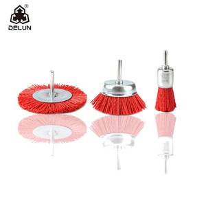 Brosses <span class=keywords><strong>à</strong></span> fil abrasif 3 pièces assorties, ensemble de brosses <span class=keywords><strong>à</strong></span> <span class=keywords><strong>perceuse</strong></span> en nylon de 4 pouces, parfaites <span class=keywords><strong>pour</strong></span> l'élimination de la rouille, de la corrosion et de la peinture - Product Image 2