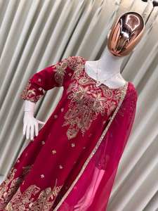 TOP DE DISEÑADOR CON PANTALÓN SECUANCE TRABAJO BORDADO CON DUPATTA - Product Image 3