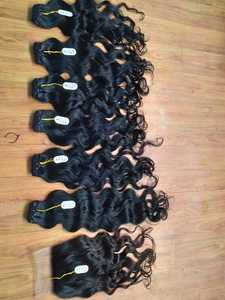 100% cutícula alineada cabello crudo cutícula alaigned extensión de cabello crudo proceso Natural Afro/Curl/Loose estilo profundo de sienes - Product Image 6