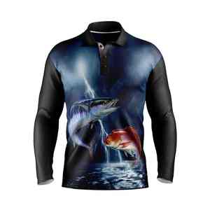 Camisetas Polo de Pesca Personalizables de Alta Gama con Protección Solar UPF50, 100% Poliéster, Secado Rápido, Transpirables y Cómodas, con Mangas Estampadas - Product Image 1