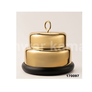 Vente chaude Noir Mat Métal Hot Pot Or Design Moderne Couvercle Cuisinière À Induction Compatible pour La Maison Restaurant Table À Manger Décor - Product Image 1