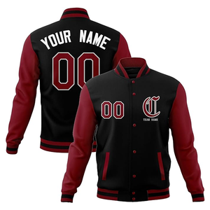 Chaqueta de béisbol Varsity personalizada de nuevo diseño de tendencia, chaqueta cortavientos Bomber con letras divididas, chaqueta ligera para adultos y jóvenes - Product Image 1