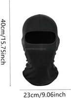 Summer Cooling Black Balaclava Face Mask UV Protector Neck Gaiter Cycling Cap for Sports & Fishing for Men/Women