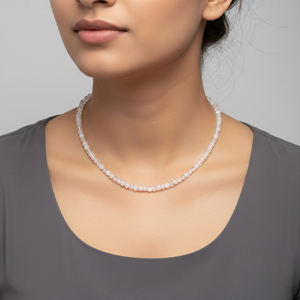 Rainbow <b>Moonstone</b> Faceted Box Shape Sterling Silver 18K Gold Plated Adjustable Handmade Beads Classic Wedding <b>Necklace</b> - Product Image 6