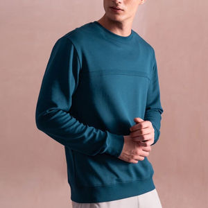2026 Slim Fit Plain Color sólido hombres sudaderas básico algodón mezclado nueva llegada mejor venta transpirable hombres sudaderas - Product Image 2