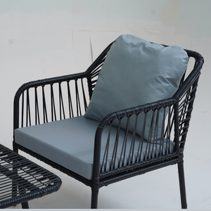 ชุดเฟอร์นิเจอร์หวายกลางแจ้งทันสมัยเป็นมิตรกับสิ่งแวดล้อม พร้อมเบาะกันน้ำ สำหรับห้องนั่งเล่น วิลล่า โรงแรม และพื้นที่นั่งเล่นในสวน |   ชมรมการจัดสวน - Product Image 4