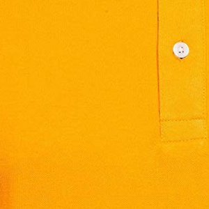 Polo à manches courtes pour homme, orange, 100% coton, tissu Oxford, décontracté, couleur unie, respirant, design tissé, coupe classique - Product Image 6