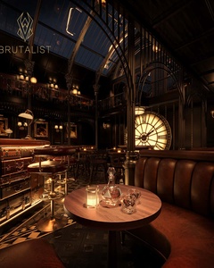 Golden Luxury Vintage-Style Nightclub Cocktail Bar Diseño de interiores Muebles Discoteca Lounge Bar Mostrador y vitrinas - Product Image 4