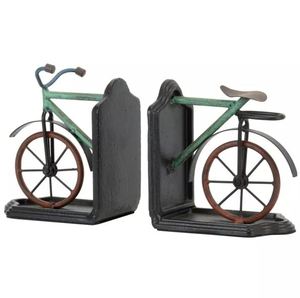 Sujetalibros de metal para bicicleta de latón AK en acabado multicolor, Juego de 2 sujetalibros de alta calidad para decoración Interior de mesa - Product Image 3