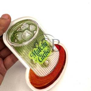 Carreau à cils en acrylique Matcha Carrelage personnalisé durable Carrelage en gros avec aimants Service OEM personnalisable - Product Image 1