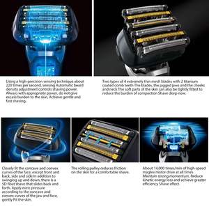 Cuchillas de Repuesto para Afeitadora Eléctrica, Impermeables IPX7, Lámina Exterior de Doble y Triple Cuchilla, Lavables, para Uso Facial - Product Image 5