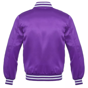 Chaqueta Varsity de Satén para Hombre, Precio de Fábrica, Nueva, Último Modelo, Mejor Calidad, Precio al por Mayor, Bonito Color - Product Image 5