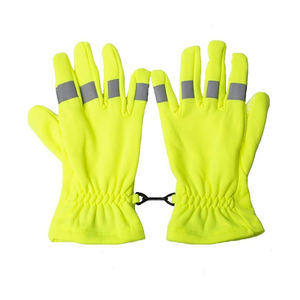 Gants en cuir de vachette de qualité supérieure fendus et renforcés Gants d'assemblage de sécurité pour le travail industriel au poignet en tricot haute visibilité pour une utilisation en extérieur - Product Image 1