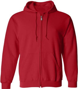 Sweat à capuche unisexe en molleton de coton mélangé de haute qualité 350GSM anti-rétrécissement, lourd, logo personnalisé, teinture unie pour l'hiver - Product Image 3