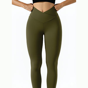 Leggings de Yoga de Cintura Alta sin Costuras para Mujer, Logotipo Personalizado al por Mayor, Mallas de Gimnasio y Fitness, Alta Elasticidad, Pantalones de Yoga de Talla Grande - Product Image 4