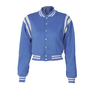 Custom Versity Letterman Wool Leather Cotton Heat Windproof Stand Collar Rib Size Logo Jackets-Winston Industry Model WI-1098 - Product Image 3