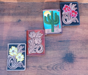 Leather Passport <b>Holder</b> New Designer Hand Tooled Carving Western Style Hot Sale Multi Function Travel Accessories - Product Image 5