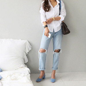 T-shirt court de style Y2K pour femmes chemisier personnalisé avec bouton vers le bas coupe solide à manches longues doux décontracté Look taille - Product Image 2