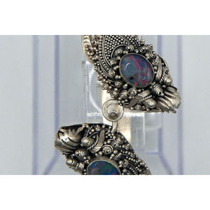 วินเทจ. 925เงินสเตอร์ลิงข้อมือมังกรสำหรับสร้อยข้อมือแฟชั่นที่ไม่ซ้ำกันกับโอปอลไฟ - Product Image 5