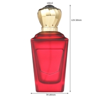 Flacons de parfum en verre givré rose foncé de 100 ml avec diffuseur à bâtonnets, grand vaporisateur de luxe personnalisé pour femme