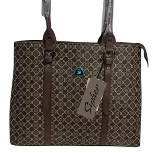 กระเป๋าถือสำหรับผู้หญิงกระเป๋าสะพายไหล่ปิดซิปลายทางแฟชั่นวินเทจสั่งผลิตได้ตามต้องการ - Product Image 1