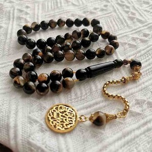 Cuentas de oración Tasbih musulmanas islámicas hechas a mano personalizadas, Rosario Misbaha para meditación Dhikr, adoración, crecimiento espiritual - Product Image 1