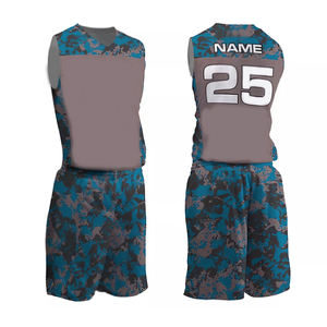Uniforme de baloncesto de secado rápido superventas conjuntos impresión por sublimación pantalones cortos de baloncesto de verano Bsci - Product Image 1