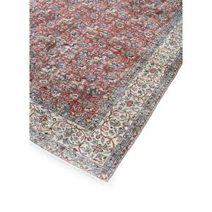 Alfombra de Lana Anudada a Mano de Gran Tamaño, Estilo Vintage, Pae-2617, Patrón Floral Rojo Naranja, para Sala de Estar, Pasillo, Rectangular, para Adolescentes - Product Image 2